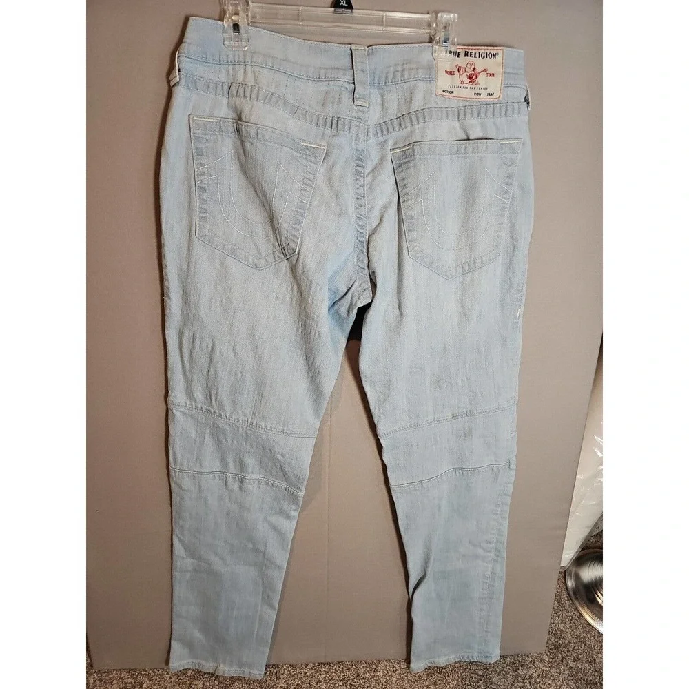 True Religion Jeans Mens 34 Geno Originals Denim Blue Relaxed Slim Fit